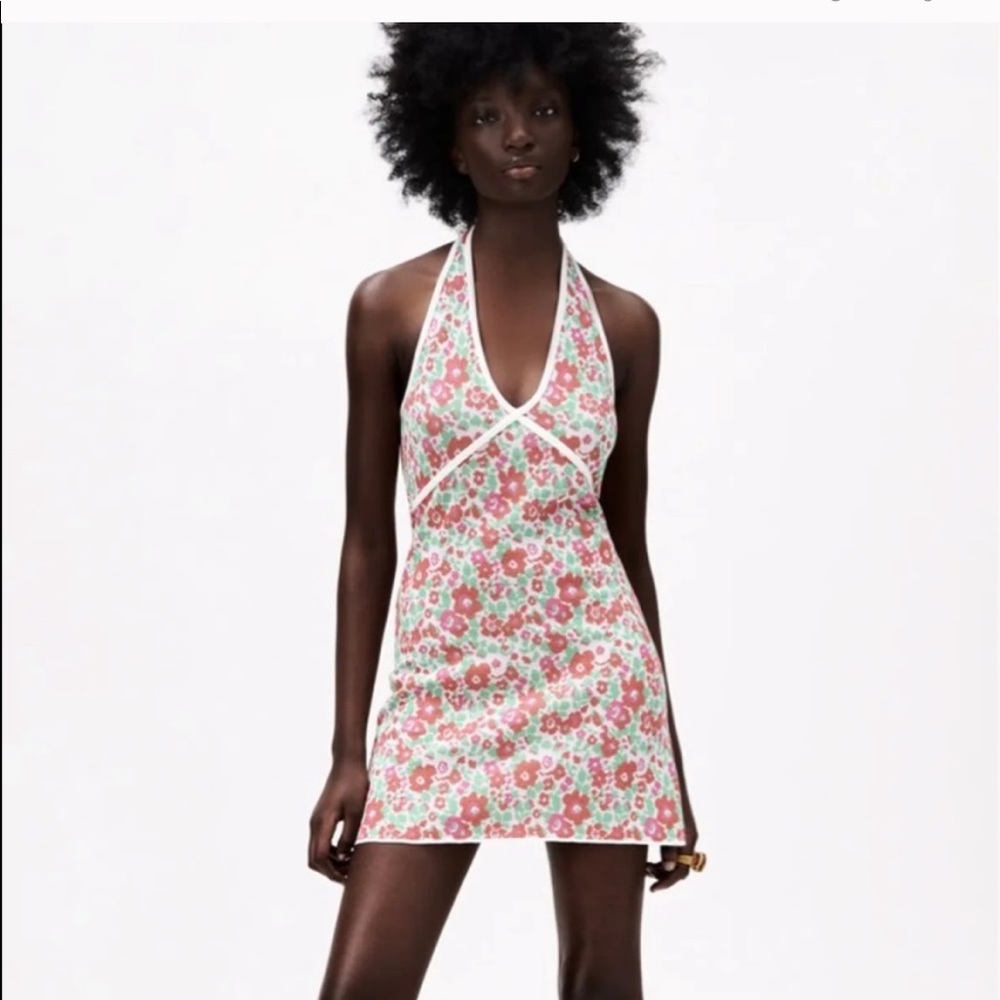 Zara knit halter dress